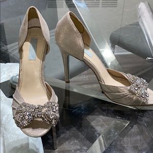 Silver Betsy Johnson Heels